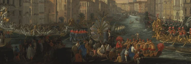 Regatta på Canal Grande til ære for Frederik IV, konge av Danmark